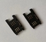 il nero KF028 SIM Card Connectors di 25.1x15.1x0.76mm SMT