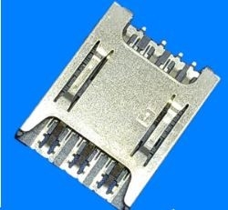Tipo 1.4mm alto SIM Card Connectors nano del cassetto